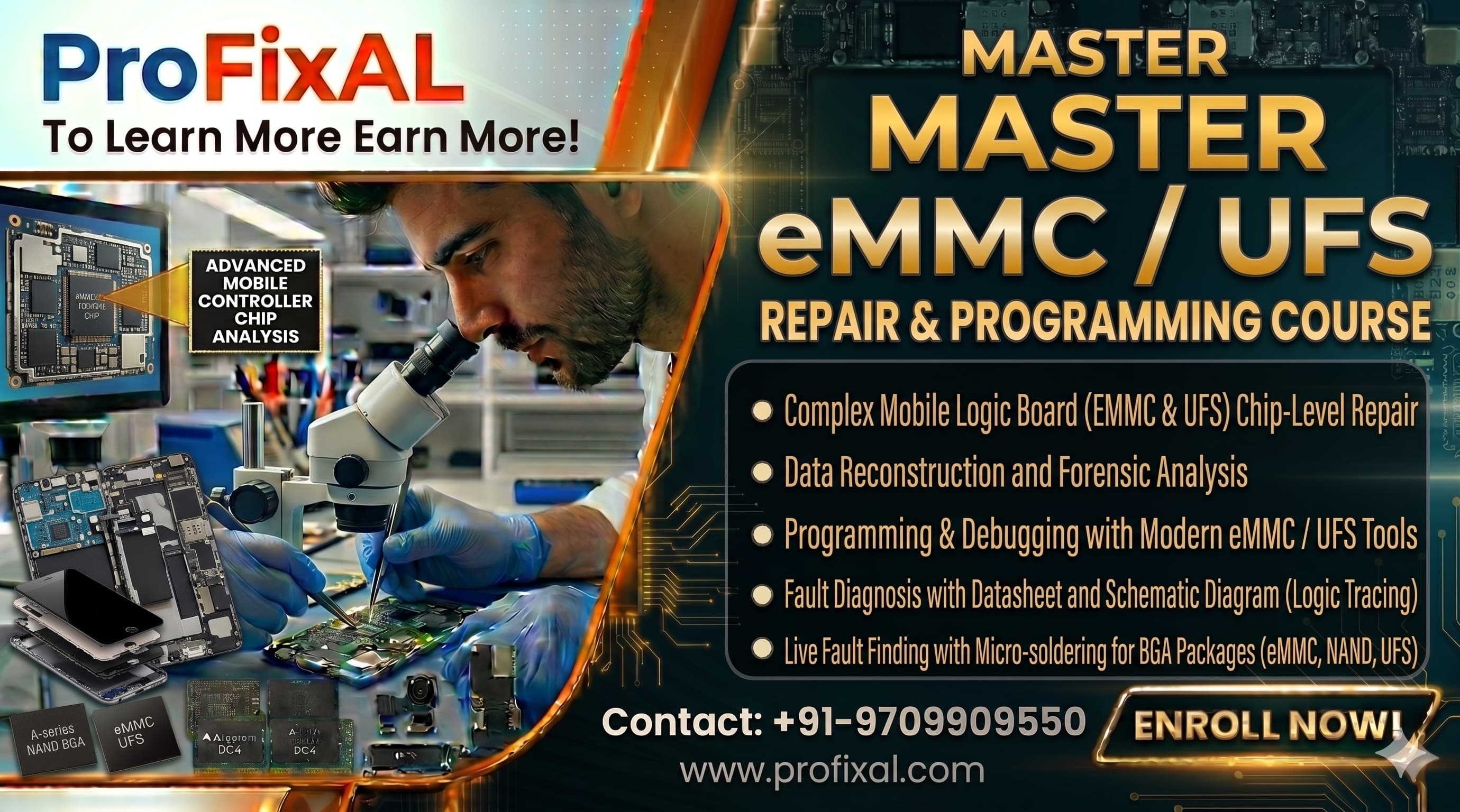 eMMC / UFS Repair & Programming Course