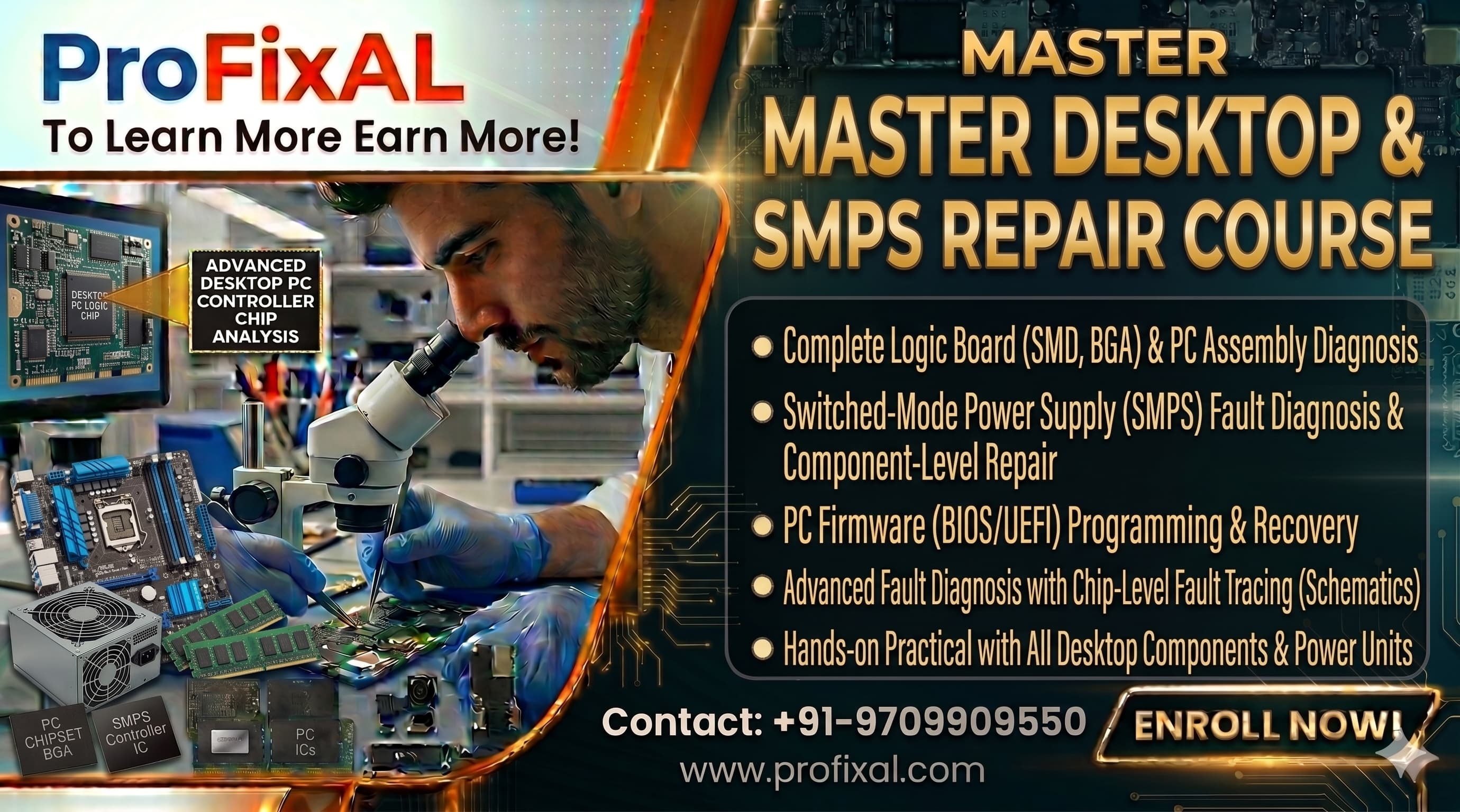 Desktop & SMPS Repair Course