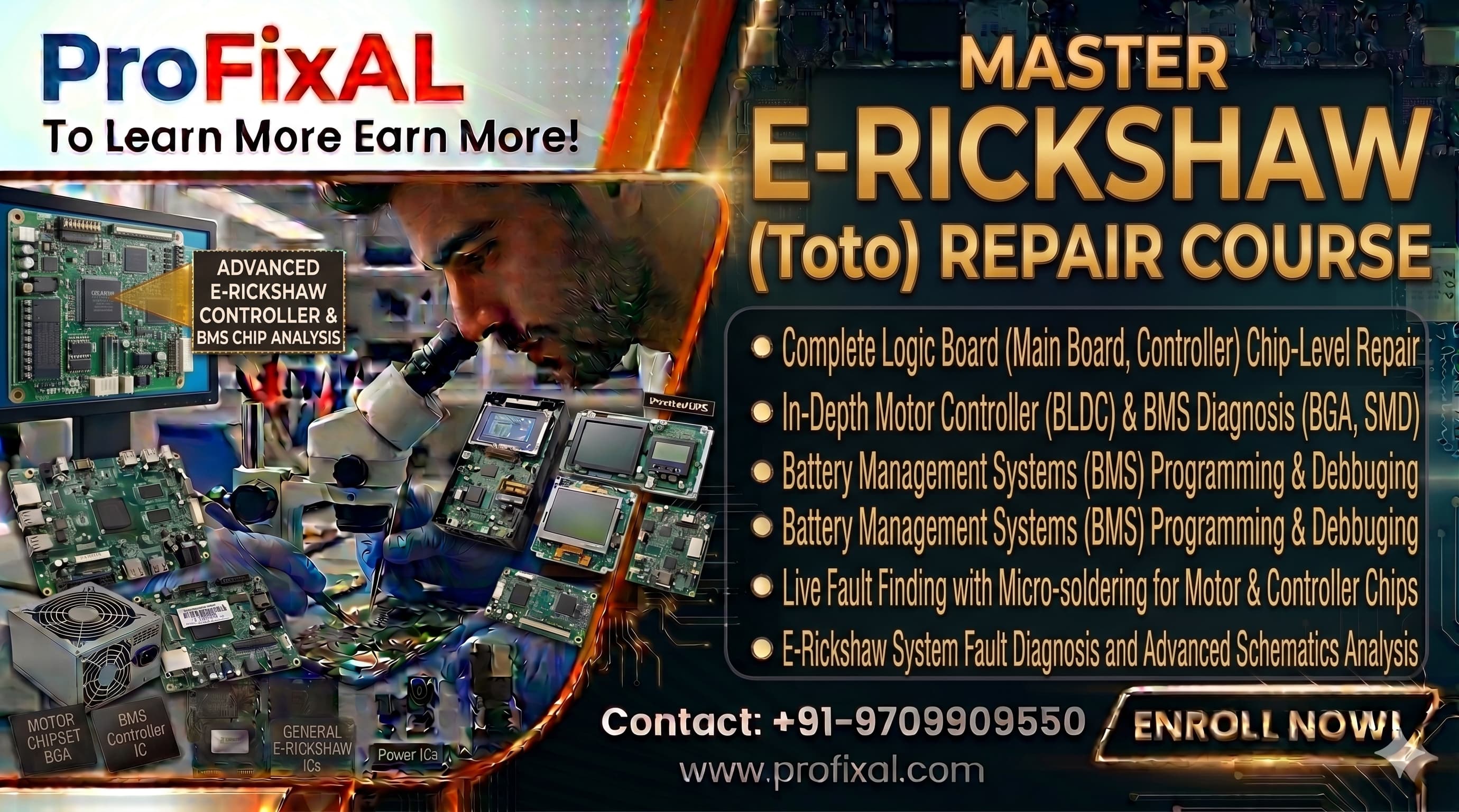 E-Rickshaw (Toto) Repair Course